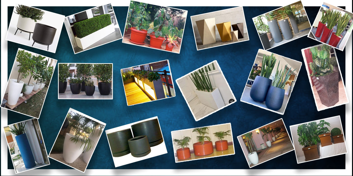 Fibreglass planters